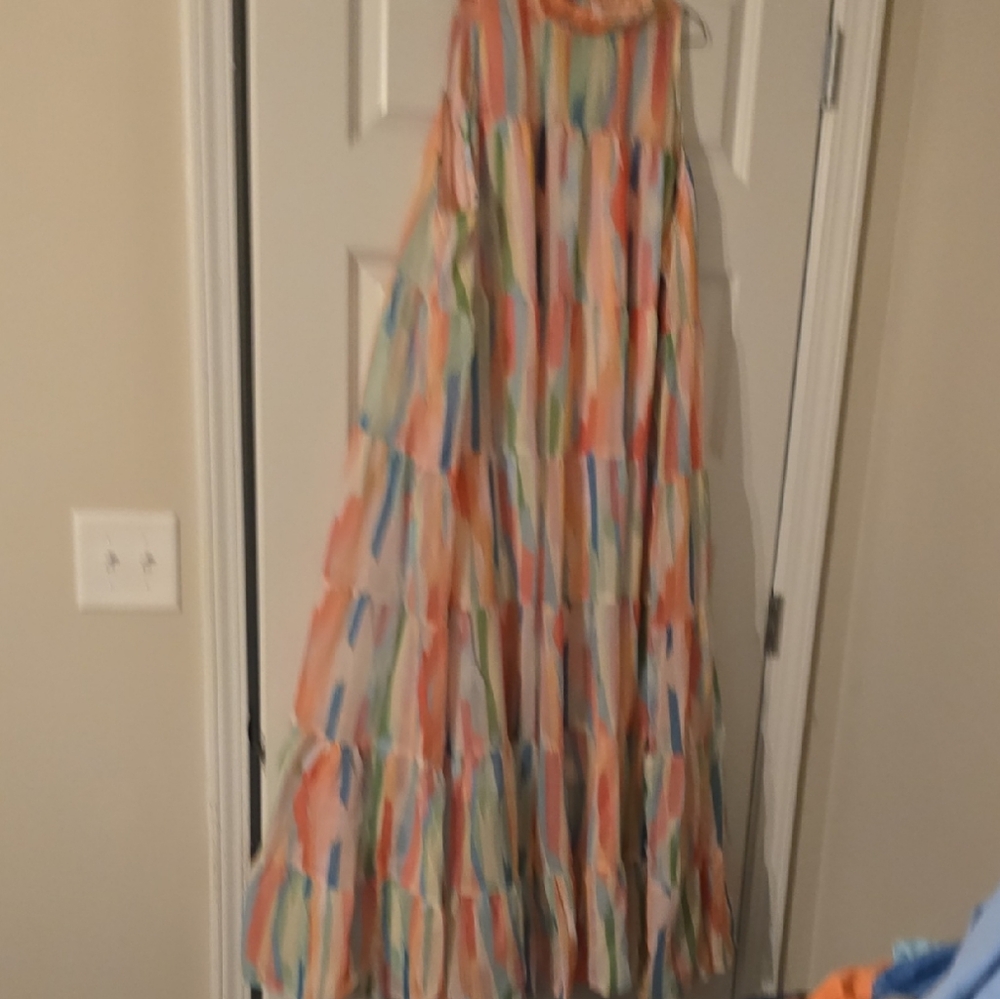 Colorful Striped Women's Sleeveless Dress